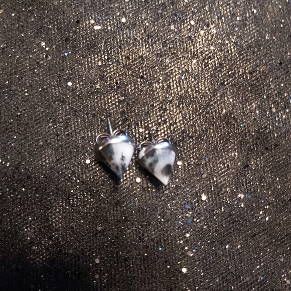 Sterling silver and quartz earings - Picture 3 of 3